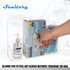 Triple Hygiene Dispenser Sanitation Station, Acrylic Holder for Masks, Gloves, Hand Sanitizer, Clear