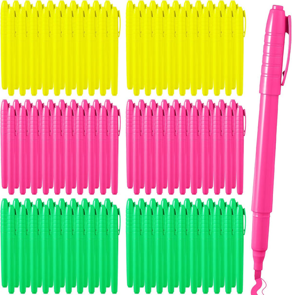 Seajan 120 Pack Assorted Colors Highlighters, Chisel Tip Quick Drying Markers for Adults, Home & Office Supplies