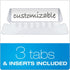 Pendaflex Portable File Box, Frosted White with Hinged Lid and 3 Black Letter Size Hanging Folders Included