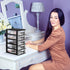 Cabilock Storage Drawers Desk Organizer with 5 Clear Plastic Drawers, Mini Storage Bin for Craft and Stationery