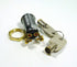 Philmore 5/8" On/Off Key Switch Lock SPST with 2 Keys and Nut, Removable On or Off, 30-10078