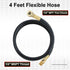 Hromee Air Tank Repair Kit with Safety Valve, Pressure Gauge & 4 Feet Hose Assembly for Portable Carry Tank