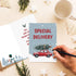 Oamiolek Funny Christmas Pregnancy Announcement Card, Humor Pregnancy Reveal Card for Grandma Grandpa Friends, Special