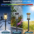 8 Pack Eyrosa Solar Pathway Lights, Glass Solar Lights Outdoor, Solar Stake Lights Landscape Lighting for Outside Path