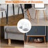 BAIPOK 36Pcs Round Chair Leg Floor Protectors, Silicone Caps with Felt Bottom for Hardwood Floors, Clear
