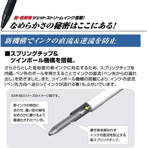 uni Jetstream 4&1 Metal Edition - 0.5mm Ballpoint Pen (Black, Red, Blue, Green) & Mechanical Pencil, Gun Metallic