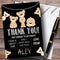 The Card Zoo Cute Teddy Bears Black Party Thank You Cards