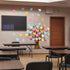 Gersoniel 90 Pieces Classroom Tree Bulletin Board Set, Summer Tree Decoration with Conversation Heart Leaves