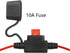 CERRXIAN 4.9FT/1.5M 16AWG DC 5.5mm x 2.1mm Battery Clamps Extension Cord with 10A Fuse for Car Charger Power Supply