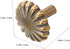 INOOMP Vintage Brass Flower Cabinet Door Knobs, Retro Daisy-Shaped Drawer Pull Handles for Dresser, Cupboard, Shoe