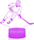 3D 16 Teenager Chrismas Gifts Xmas Gift Illusion Hockey Night Light Lamp Color Changing Smart Touch&Remote Control