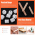 270Pcs 3 in 1 Furniture Connecting Hardware Connectors Kit, Including Cam Lock Fittings, Wood Dowel Pins