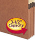Smead End Tab File Pocket, Reinforced 4"-High Tab Top Position, Legal Size, Redrope with Manila Liner, 10 per Box