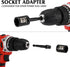 3/8" Set, 6 49 Sizes-5/16-Inch 3/4-Inch 8-22 mm, 3/8'' Set MIXPOWER Drive Deep Impact Socket Point, Piece Standard SAE