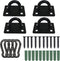 Stainless Steel Ceiling Hooks - Pad Eyes Plate Marine Hardware Hooks with Screws