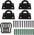 Stainless Steel Ceiling Hooks - Pad Eyes Plate Marine Hardware Hooks with Screws