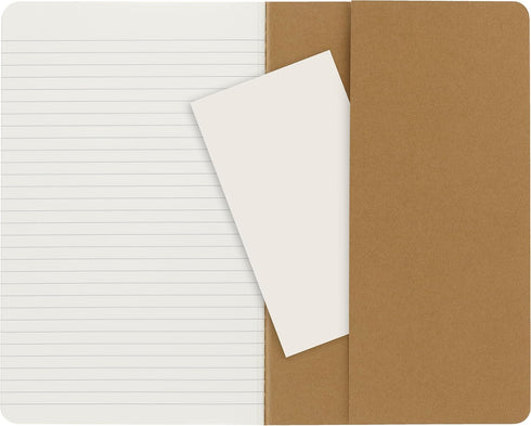 Moleskine Cahier Journal, Soft Cover, Large (5" x 8.25") Ruled/Lined, Kraft Brown, 80 Pages