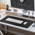 Boutilon (S-Black,24"x 14") Leather Desk Pad Protector,Non-Slip Mouse Pad,Laptop Desk Pad,Office Mouse Mat,Waterproof