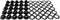C.S. Osborne 25 Sets Black Grommets & Plain Washers, #B1-4 (1/2" Hole)