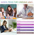 Janlaugh 30 Pcs Inspirational Pens Bulk, Motivational Ballpoint Pens with Stylus Tip, Funny Positive Gifts for Office,