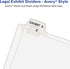 Avery Unpunched Legal Exhibit Dividers, Letter Size, Individual Side Tab #7, 25 Total