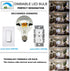 Bulbs,Dimmable,LED Bulbs,Silver Bulb,Mirror 6W (60W G80/G25 Bulb,E26 2700K,for Pack 2 LUXON Half Chrome Light Edison