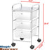 Simple Houseware 3 Drawers Utility Cart, Rolling Storage Organizer on Wheels