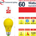Explux A19 Dusk to Dawn LED Yellow Light Bulbs, 60W Equivalent, Photo Sensor Control Auto Dusk-Dawn On/Off, Porch Light Bulbs, 2-Pack by Explux Commercial Lighting