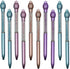 Maydahui 24 Pcs Pineapple Ballpoint Pen - Retractable Fruit Pens, Crystal Quicksand Bling Pen, Black Ink