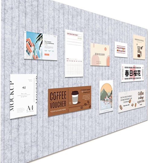 Large Felt Wall Tiles, 47"x35" Felt Bulletin Board Tiles for Office, Noise Reduction Felt Boards, 12-Pack