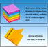 Sticky Notes, 3x3 Inches, Bright Colors Adhesive Sticky Pads, 80 Sheets/Pad, 8 Pads/Pack for Office, Home, School.