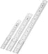 Mr. Pen Stainless Steel Rulers, 3 pcs, 6", 8", & 12", Metal Rulers for School and Office, Thin Flat Design
