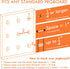 G.CORE 8-Pack Pegboard Hooks, Heavy Duty Metal Utility Hooks & Hangers for 1/4" Pegboards, Wall Organizers