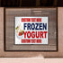Fastasticdeals Frozen 36x24Inches Custom Decal Stickers Multiple Sizes Yogurt Blue Red Food Bar Restaurant Food Truck