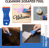 2 Pack 100Pcs DIYSELF Plastic Razor Blade Scraper, Extra Plastic Razor Blades Refills, Plastic Scraper Tool, Razor