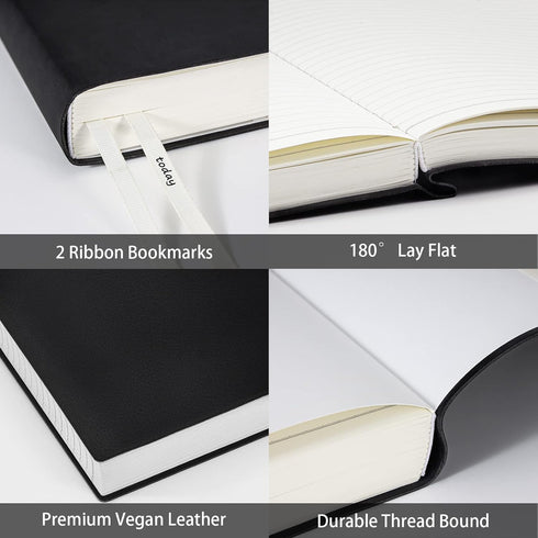 Notebook Journal, 8.5" x 11", 400 Pages, College Ruled, Leather Journal for Men Women, Thick Journals for Writing