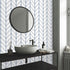 LXCREAT Removable Wallpaper Blue/White Stripes, Peel and Stick Vinyl for Home Renovation 17.71 in X 118 in