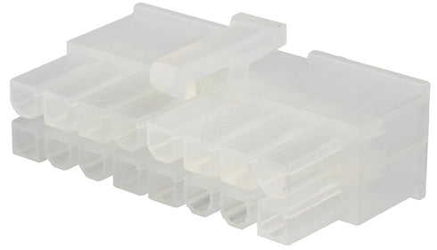 Molex 16 Circuit Receptacle and Plug Housing with Terminals, AWG 18-24 Mini-Fit Jr