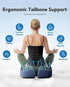 Tailbone 4-Zone HUANUO Ergonomic Seat Cushion for Office Chair, Extra Large Car Seat Cushion, and Back Support, Cooling