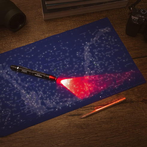 M6-RD Weltool Red LED Dark Adaptation Penlight for Pilots Viewing Navigation Maps, HGN Tests, SFST and ARIDE to DRE