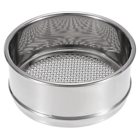 PATIKIL 10 Mesh Lab Sieve, 4" Diameter Test Sieve, 304 Stainless Steel Wire Cloth (2mm) for Laboratory Industrial