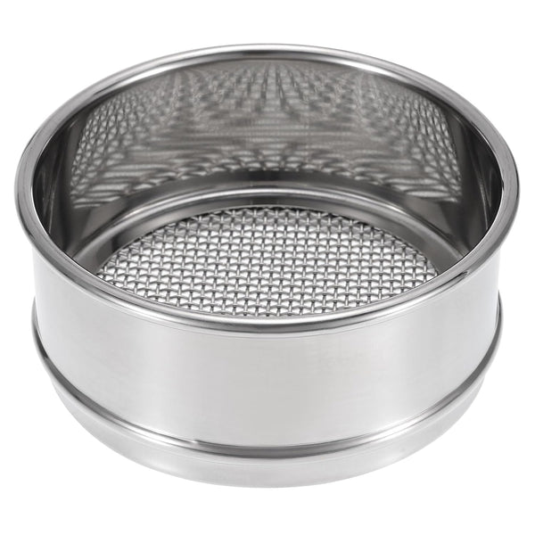 PATIKIL 10 Mesh Lab Sieve, 4" Diameter Test Sieve, 304 Stainless Steel Wire Cloth (2mm) for Laboratory Industrial