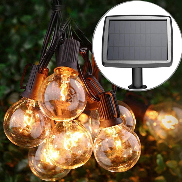 PERFECTDAY Solar String Lights, Shatterproof LED Solar String Light Outdoor G40 Umbrella Lights