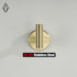 JQK Bathroom Towel Hook Brushed Gold Brass Coat Robe Clothes Hook (Pack of 2)