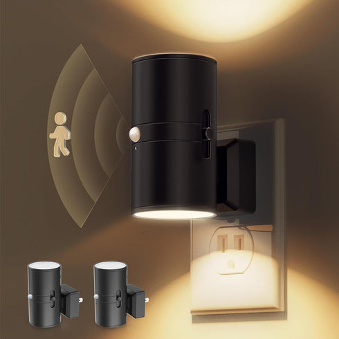 L LOHAS LED Motion Sensor Night Light, Dimmable Night Lights Plug into