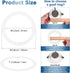 1-Pack 3 Inch 3.2" 3.9" M METERXITY Goof Rings for Recessed Lights, ID OD Durable Steel Trim Ring Flush Mount White Can