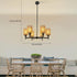 24.8" 6-Light Dimmable Rustic Retro Ceiling Light Ceiling Mount Lamp, Chandeliers, for The Living Room, Dining Room