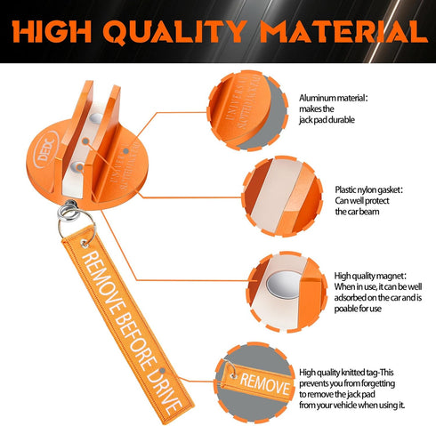 DEDC Pinch Weld Jack Pad Floor Stands, Jack Accessories Supplies Change Tire Repair Tires Oil Must Have Lifting Pucks