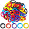 TIHOOD 100PCS Wristlet Keychains, Stretchable Plastic Wrist Keychain Bracelet for Office, Workshop, Outdoor Sport