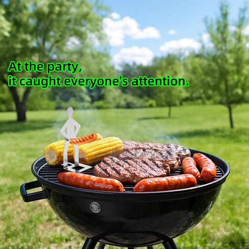 Zorythm 4 6 (6) or PCS Funny Hot Dog Holder and Sausage Stand-Hot Dog Grill Holder Man-Standing Man Sausage Barbecue
